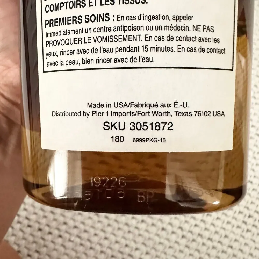 Pier 1 Imports Patchouli Rare Discontinued Refill Red Diffuser Oil 16 oz Bottle